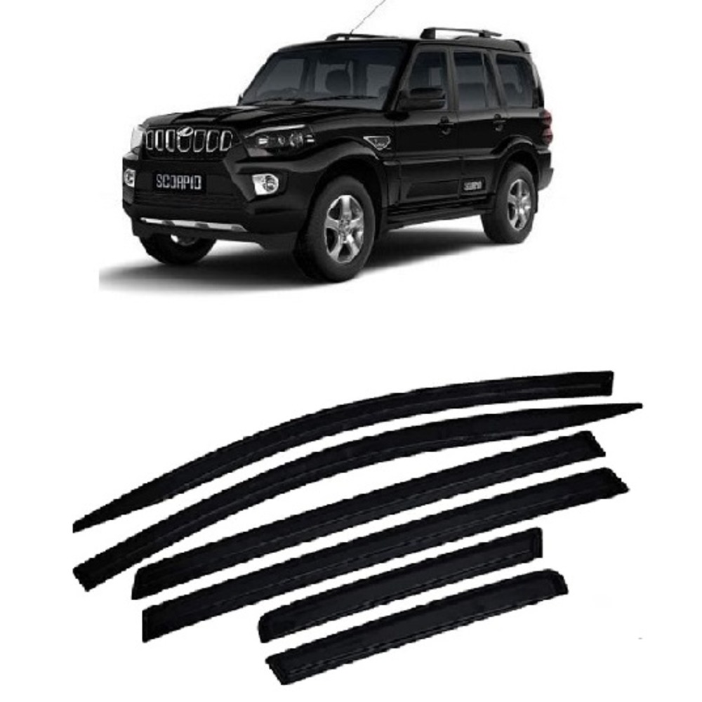 Rain Wind Door Visor Non Breakable Deflector Compatible with Scorpio New